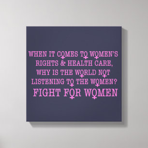 Toile Lutter pour les femmes