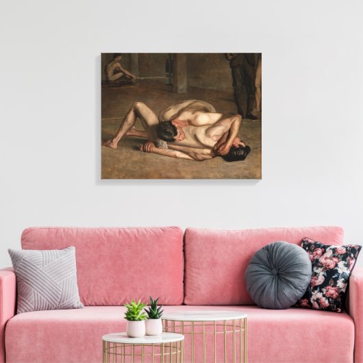 Toile Lutteurs (par Thomas Eakins) (Insitu(Salon))