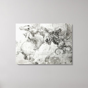 Toile Luttez entre un cavalier et un dragon, c.1482