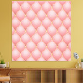 Toile Luxe Blush Rose Rose Or Diamond Motif Tufted (Insitu(Salon))