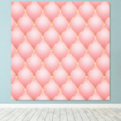Toile Luxe Blush Rose Rose Or Diamond Motif Tufted (Insitu (Plancher de Bois))