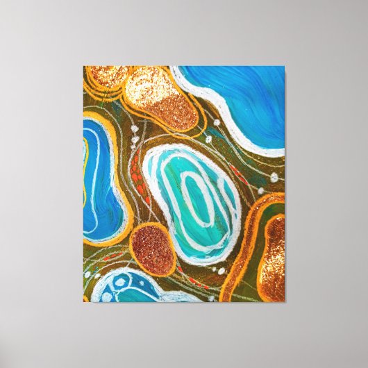 Toile Luxe élégant art abstrait moderne abstrait (Recto)