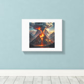 Toile Luxe Infini : Boucles colorées (Insitu (Plancher de Bois))