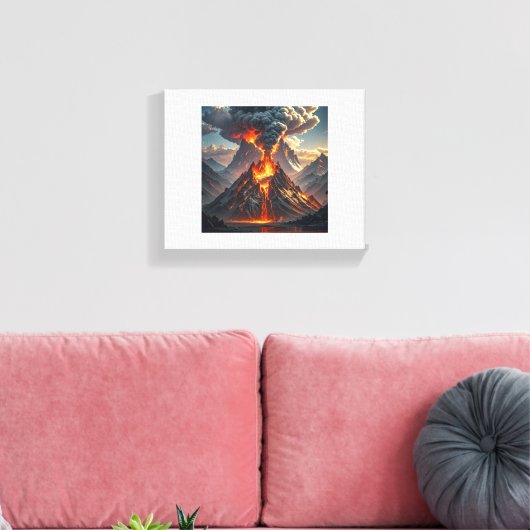 Toile Luxe Infini : Boucles colorées (Insitu(Salon))