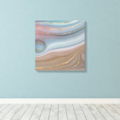 Toile Luxe Strata | Assiette rose Taupe bleu ardoise (Insitu (Plancher de Bois))