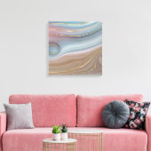 Toile Luxe Strata | Assiette rose Taupe bleu ardoise (Insitu(Salon))