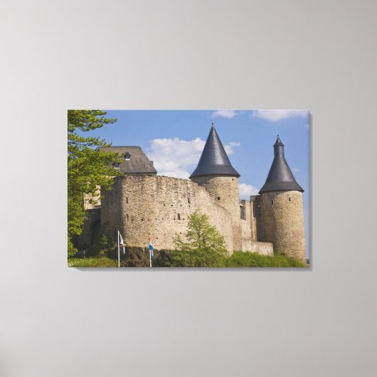 Toile Luxembourg, vallée de la Sûre. Bourscheid, (Recto)