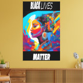 Toile Luxurious Empowered Colors Black Lives Matter (Insitu(Salon))
