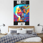 Toile Luxurious Empowered Colors Black Lives Matter (Insitu(Chambre))