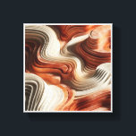Toile Luxury 3D Marble Topography Art - Abstract Fluid T<br><div class="desc">A mesmerizing 3D abstract piece featuring flowing, topographical layers with a rich marble texture. The design harmonizes warm terracotta, soft peach, and ivory cream tones, creating a sense of natural movement and depth. This sophisticated artwork is ideal for contemporary living rooms, minimalist offices, or any space seeking a blend of...</div>