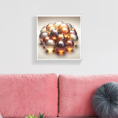 Toile Luxury Amber Glass Spheres - 3D Crystal Abstract W (Insitu(Salon))