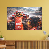 Toile Luxury Cockapoo Racing Canvas – Cinematic Dog Art (Insitu(Salon))