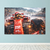 Toile Luxury Cockapoo Racing Canvas – Cinematic Dog Art (Insitu (Plancher de Bois))