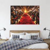 Toile Luxury Cockapoo Red Carpet Canvas – Celebrity Dog (Insitu(Chambre))