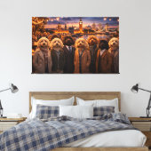 Toile Luxury Cockapoo Wall Art – London Evening Art (Insitu(Chambre))