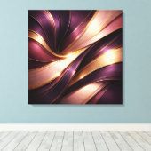 Toile Luxury Plum & Gold Flow Abstract Canvas Art (Insitu (Plancher de Bois))