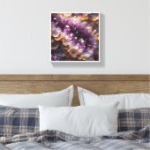Toile Luxury Purple Amethyst Geode - Gold Edged Crystal (Insitu(Chambre))