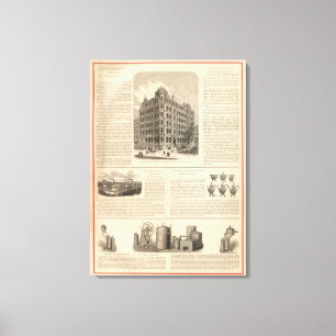 Toile LW Lawrence et fer de Birmingham de banquiers