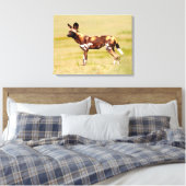 Toile Lycaon Pictus Debout (Insitu(Chambre))