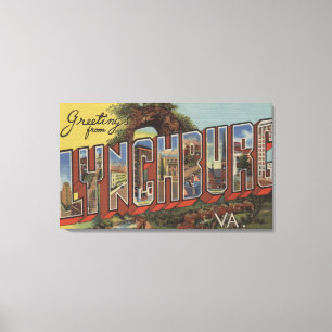 Toile Lynchburg, la Virginie - grandes scènes de lettre