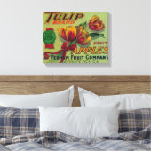 Toile Lynden, Washington Tulip Étiquette Apple Crate (Insitu(Chambre))