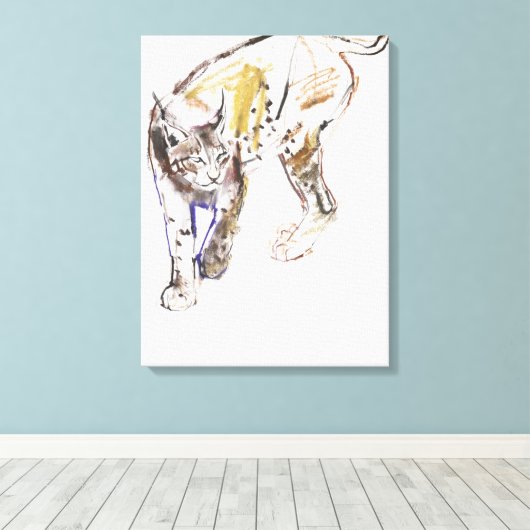 Toile Lynx européenne (Insitu (Plancher de Bois))