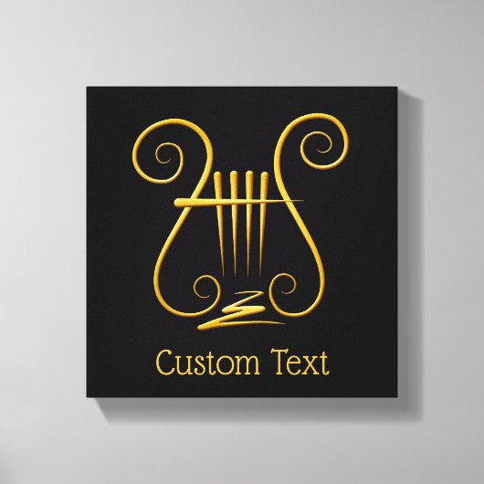 Toile Lyre d'or (Recto)