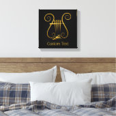 Toile Lyre d'or (Insitu(Chambre))