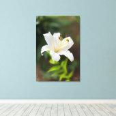 Toile Lys blanc crépusculaire (Insitu (Plancher de Bois))