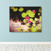 Toile Lys d'eau et étang de koi (Insitu (Plancher de Bois))