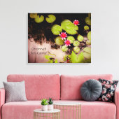 Toile Lys d'eau et étang de koi (Insitu(Salon))