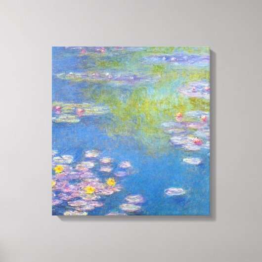 Toile Lys d'eau jaune Monet (Recto)