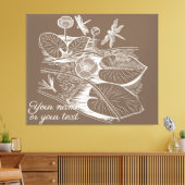 Toile Lys d'eau marron (Insitu(Salon))