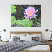 Toile Lys et tampons violets (Insitu(Chambre))