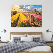 Toile « Lysbeth dans la lumière ambre » - Un paysage née (Insitu(Chambre))