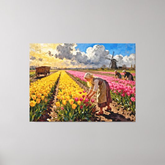 Toile « Lysbeth dans la lumière ambre » - Un paysage née (Recto)