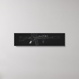 Toile M4 SOPMOD Noir