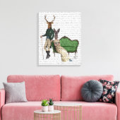 Toile M. Deer et Mme Rabbit (Insitu(Salon))
