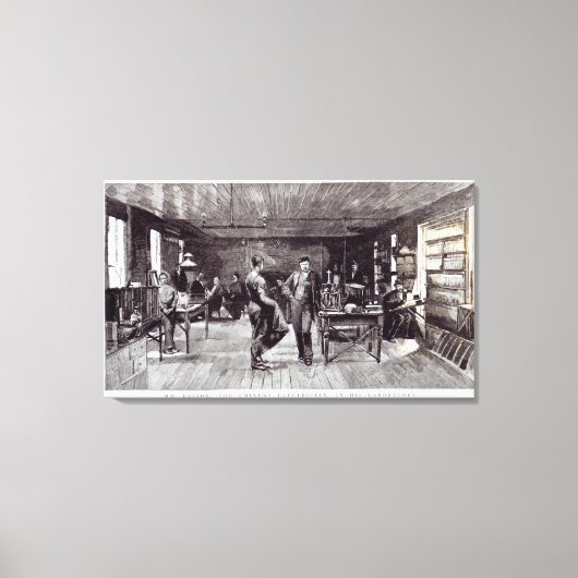 Toile M. Edison, L'Éminent Électricien (Recto)