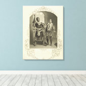 Toile M. G. V. Brooke en tant qu'Othello et James Bennet (Insitu (Plancher de Bois))
