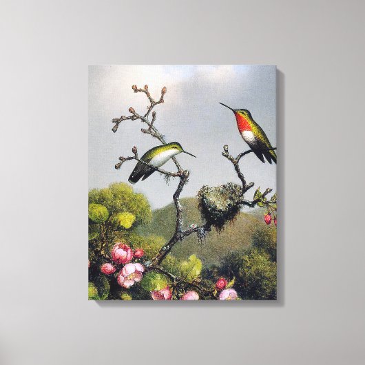 Toile M. J. HEADE - Ruby Throat, de l'Amérique du Nord ( (Recto)