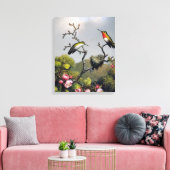 Toile M. J. HEADE - Ruby Throat, de l'Amérique du Nord ( (Insitu(Salon))