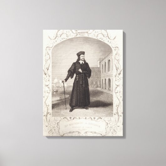 Toile M. Macready comme Shylock, Acte I Scène 3, dans "T (Recto)