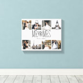 Toile M. & Mme Huit Photo Monogramme Lettré À La Main (Insitu (Plancher de Bois))