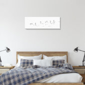 Toile M. Mme Mariage Date Keepsaké (Insitu(Chambre))
