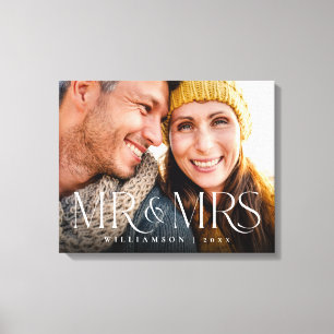 Toile M. & Mme Overlay garde-photos de couple moderne