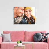 Toile M. & Mme Overlay garde-photos de couple moderne (Insitu(Salon))