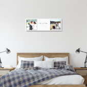 Toile M. & Mme Scripts photo Noms Mariage Date Keepsaké (Insitu(Chambre))