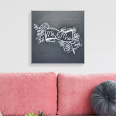 Toile m. & mrs chalkboard art canvas (Insitu(Salon))