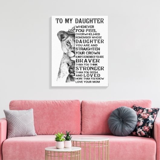 Toile Ma fille (Insitu(Salon))